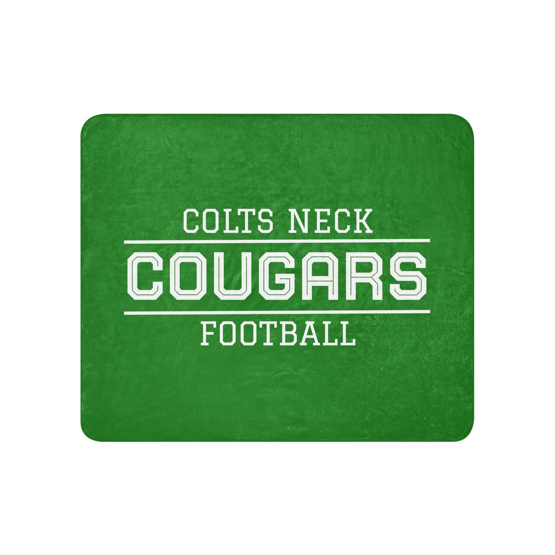 Sherpa Blanket | Colts Neck Cougars | Youth Tackle Football (AYF) | Script Logo