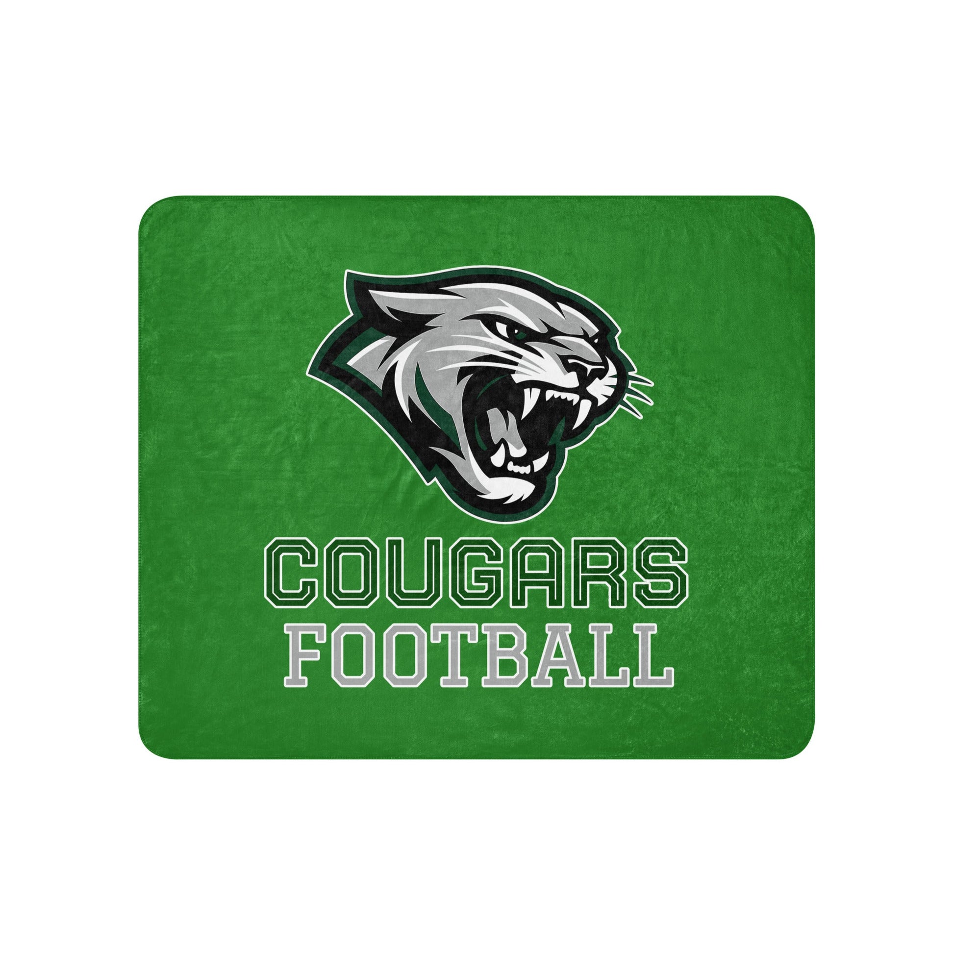 Sherpa Blanket | Colts Neck Cougars | Youth Tackle Football (AYF) | Strike Mascot Logo