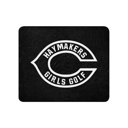 Sherpa Blanket | Cozad Girls Golf | Haymaker Vanguard Logo