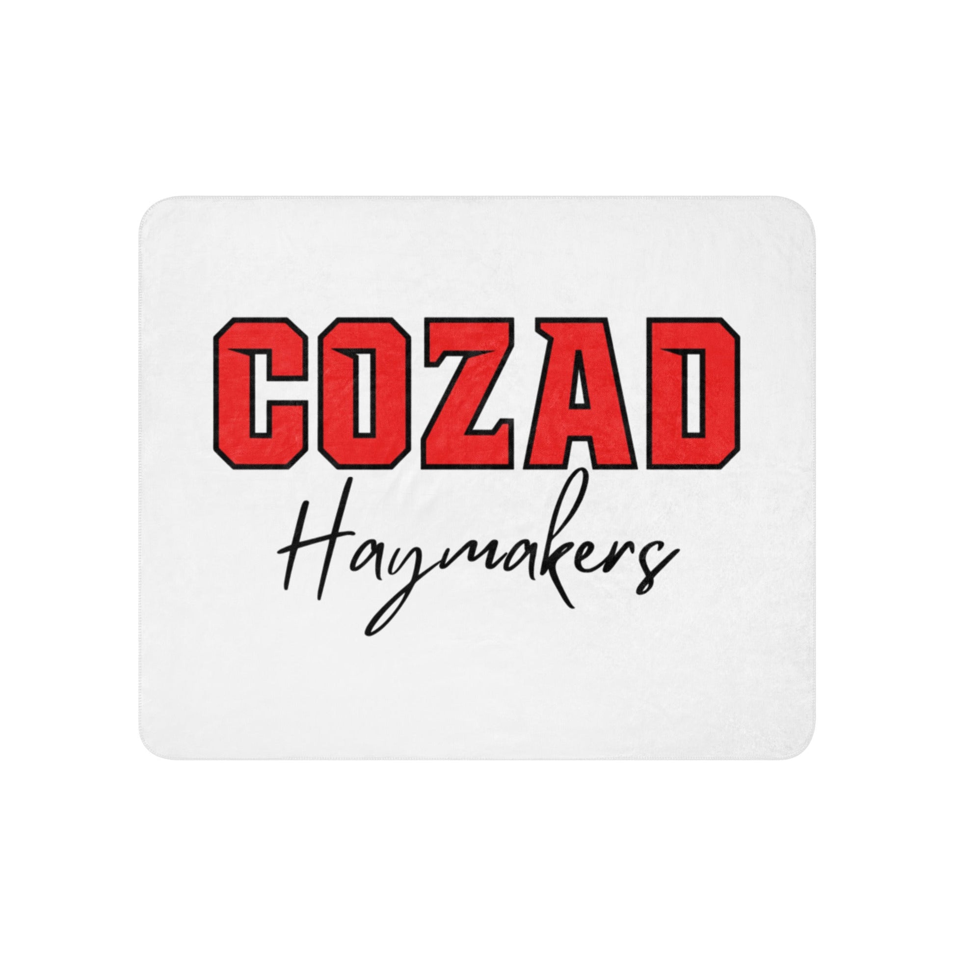 Sherpa Blanket | Cozad Girls Golf | Script Logo