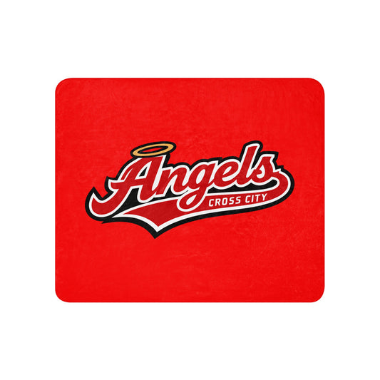 Sherpa Blanket | Cross City Angels | Halo Crest Logo