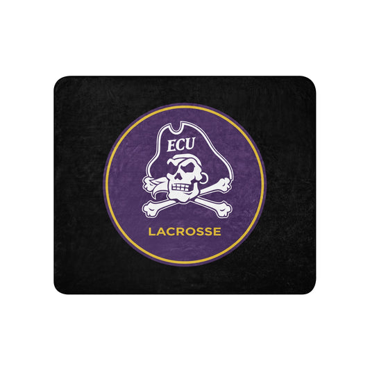 Sherpa Blanket | ECU Club Womens Lacrosse | Badge Logo