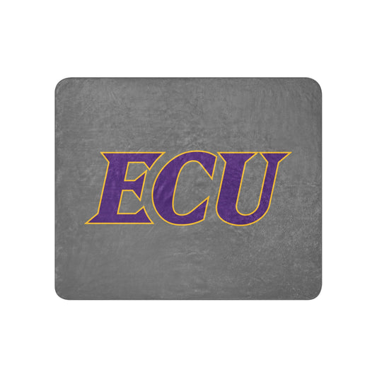 Sherpa Blanket | ECU Club Womens Lacrosse | Crest Logo