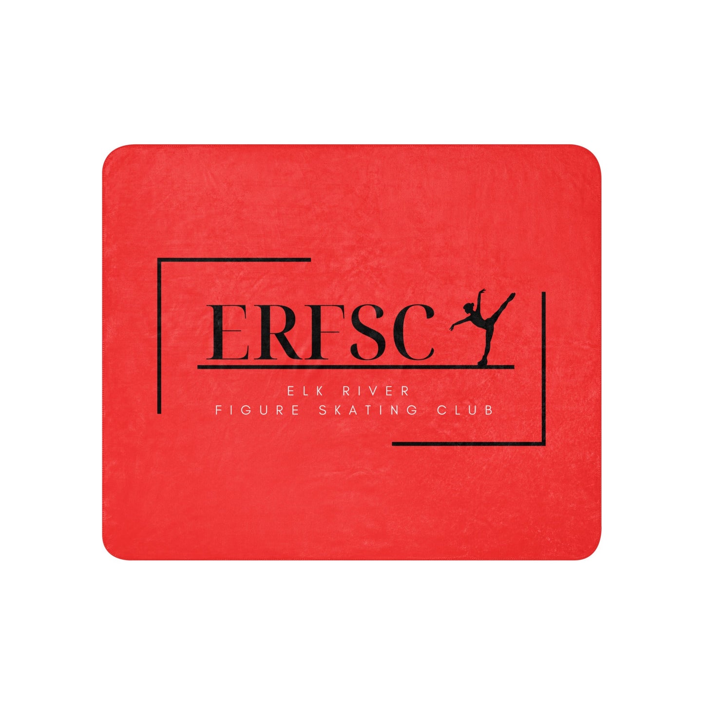 Sherpa Blanket | Elk River Figure Skating Club | Alt Logo 2