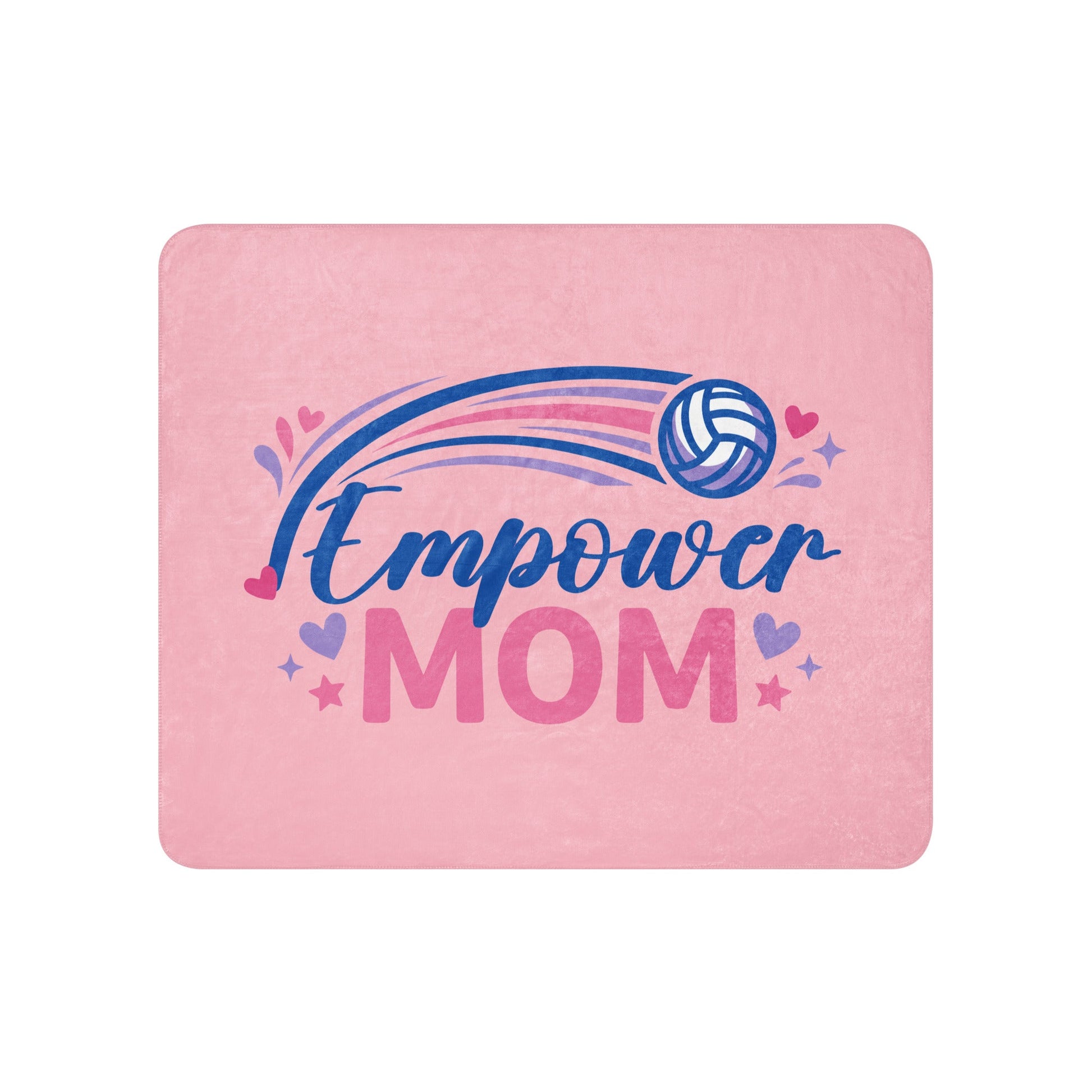 Sherpa Blanket | Empower Volleyball Club | Mom Crest Logo
