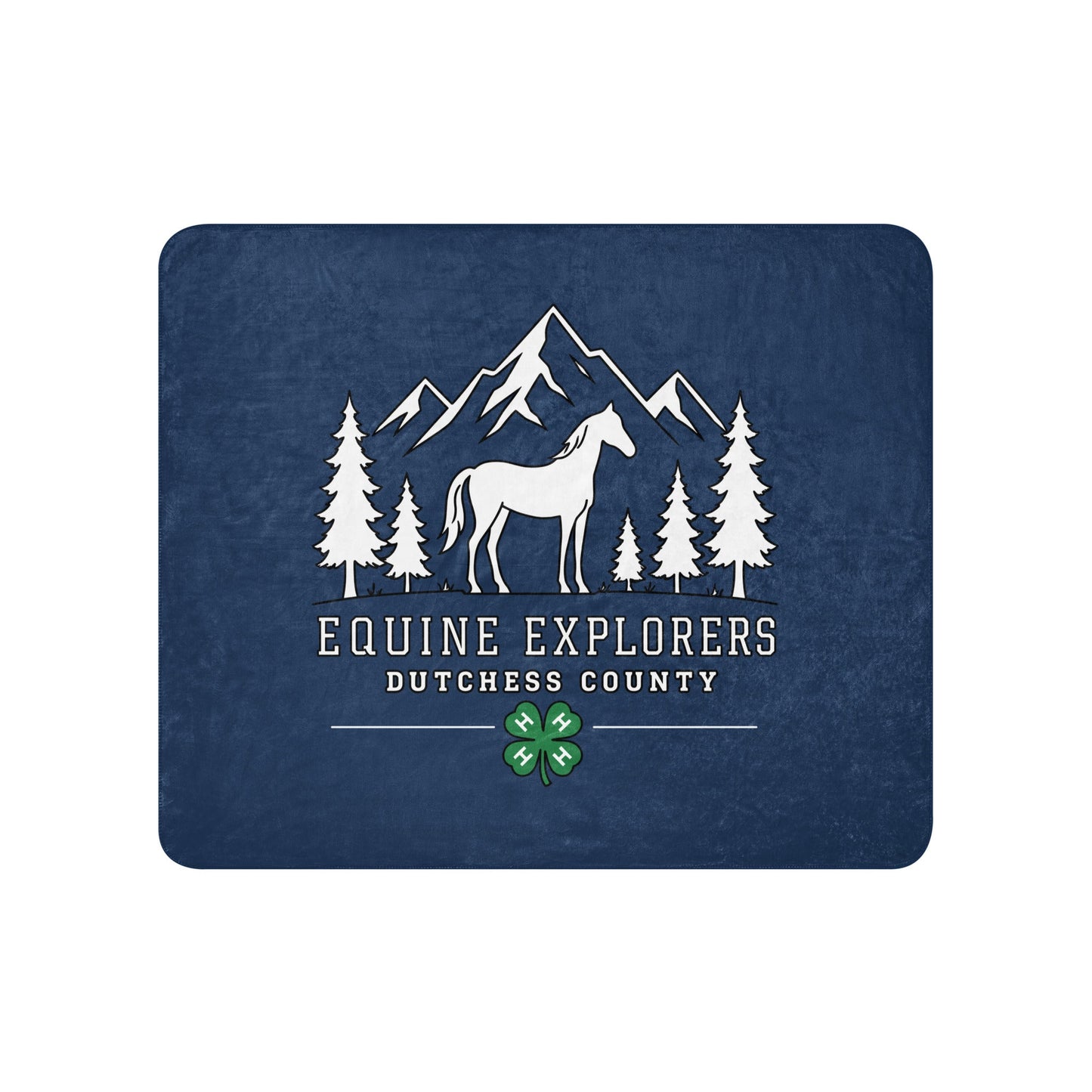Sherpa Blanket | Equine Explorers | Dutchess Crest Trailblazers Logo