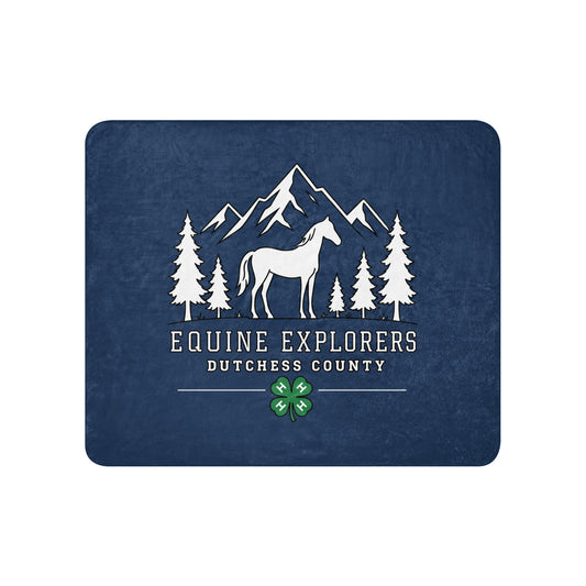 Sherpa Blanket | Equine Explorers | Dutchess Crest Trailblazers Logo