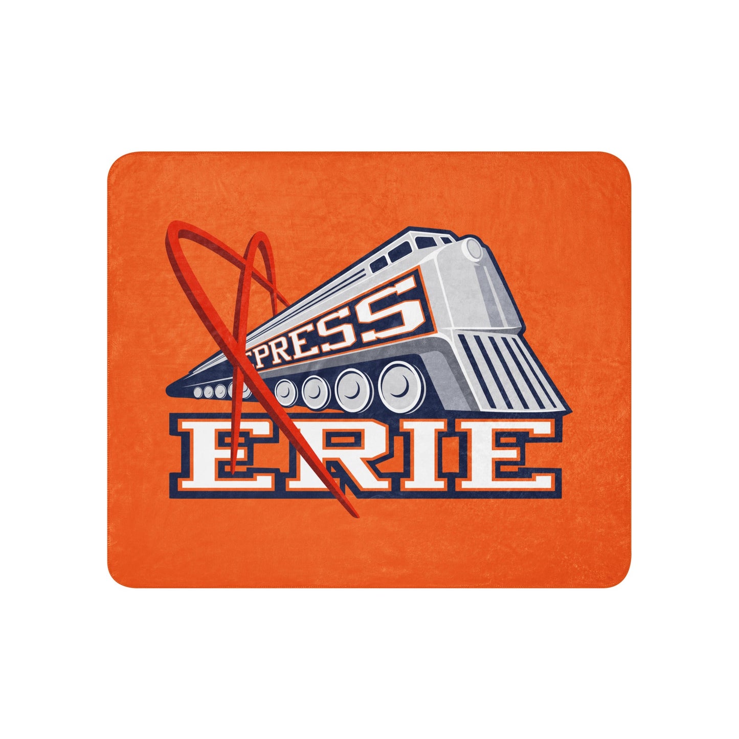 Sherpa Blanket | Erie Express Football | Locomotive Logo