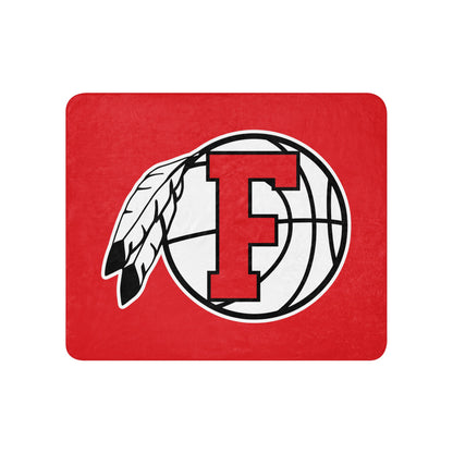 Sherpa Blanket | Fallbrook Basketball | Retro Logo