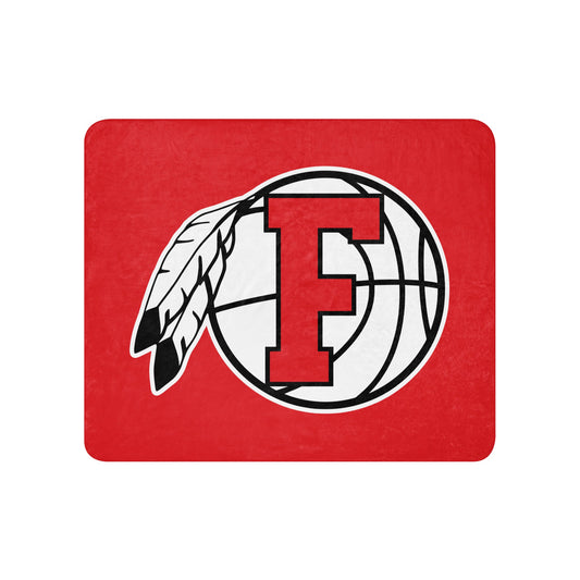 Sherpa Blanket | Fallbrook Basketball | Retro Logo