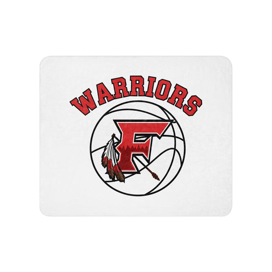 Sherpa Blanket | Fallbrook Basketball | Warriors Logo