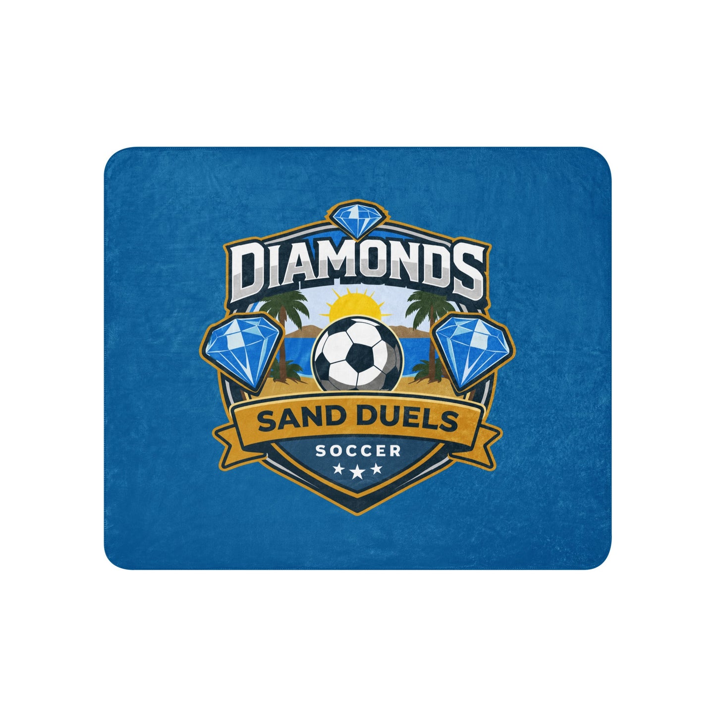 Sherpa Blanket | FC Charles: Diamonds | Crest Logo