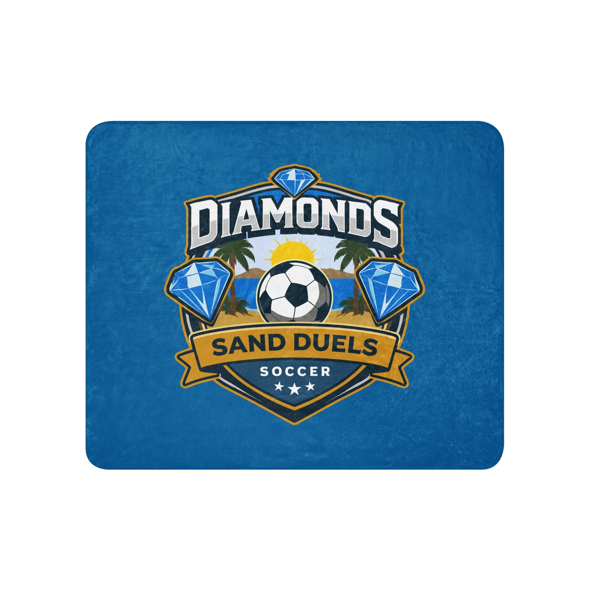 Sherpa Blanket | FC Charles: Diamonds | Crest Logo