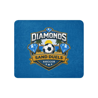 Sherpa Blanket | FC Charles: Diamonds | Crest Logo