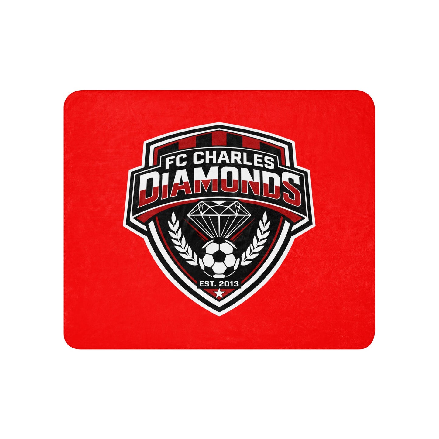 Sherpa Blanket | FC Charles: Diamonds | Emblem Logo