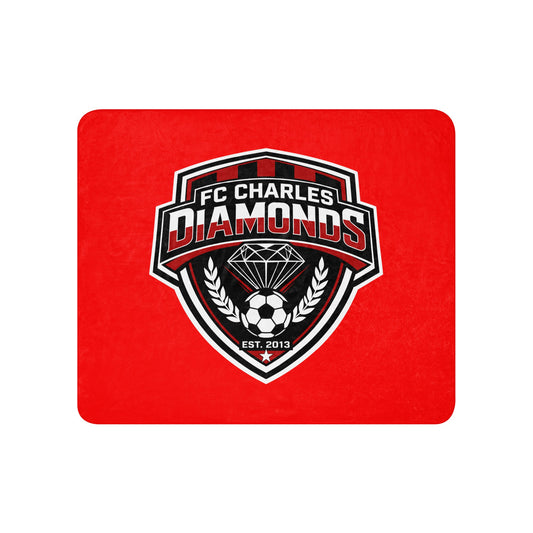 Sherpa Blanket | FC Charles: Diamonds | Emblem Logo