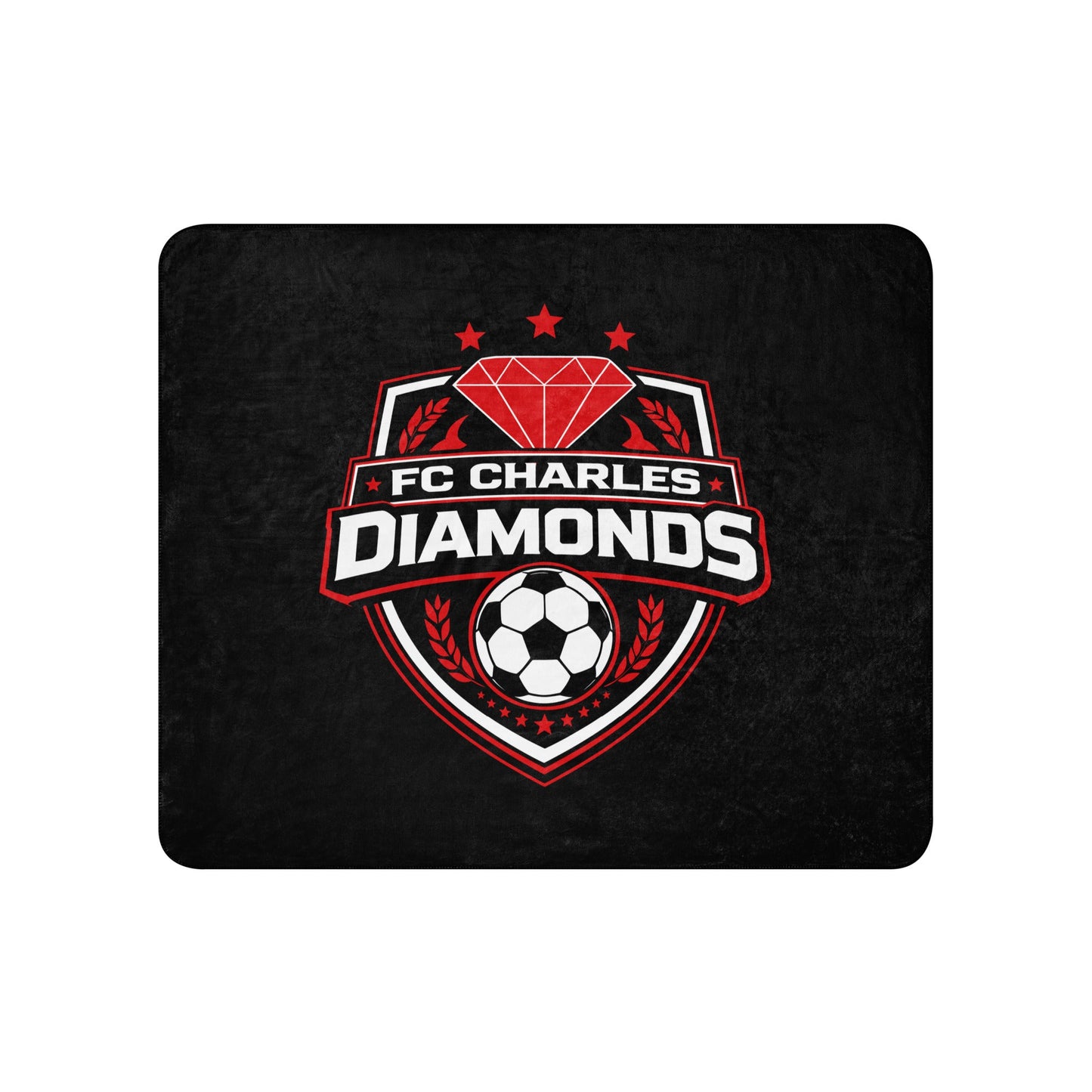 Sherpa Blanket | FC Charles: Diamonds | Shield Logo