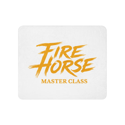 Sherpa Blanket | Fire Horse Masters | Modern Script Logo
