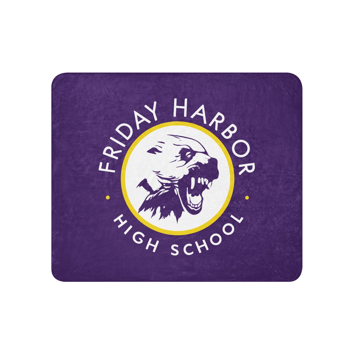 Sherpa Blanket | Friday Harbor Girls Basketball | Alt Logo