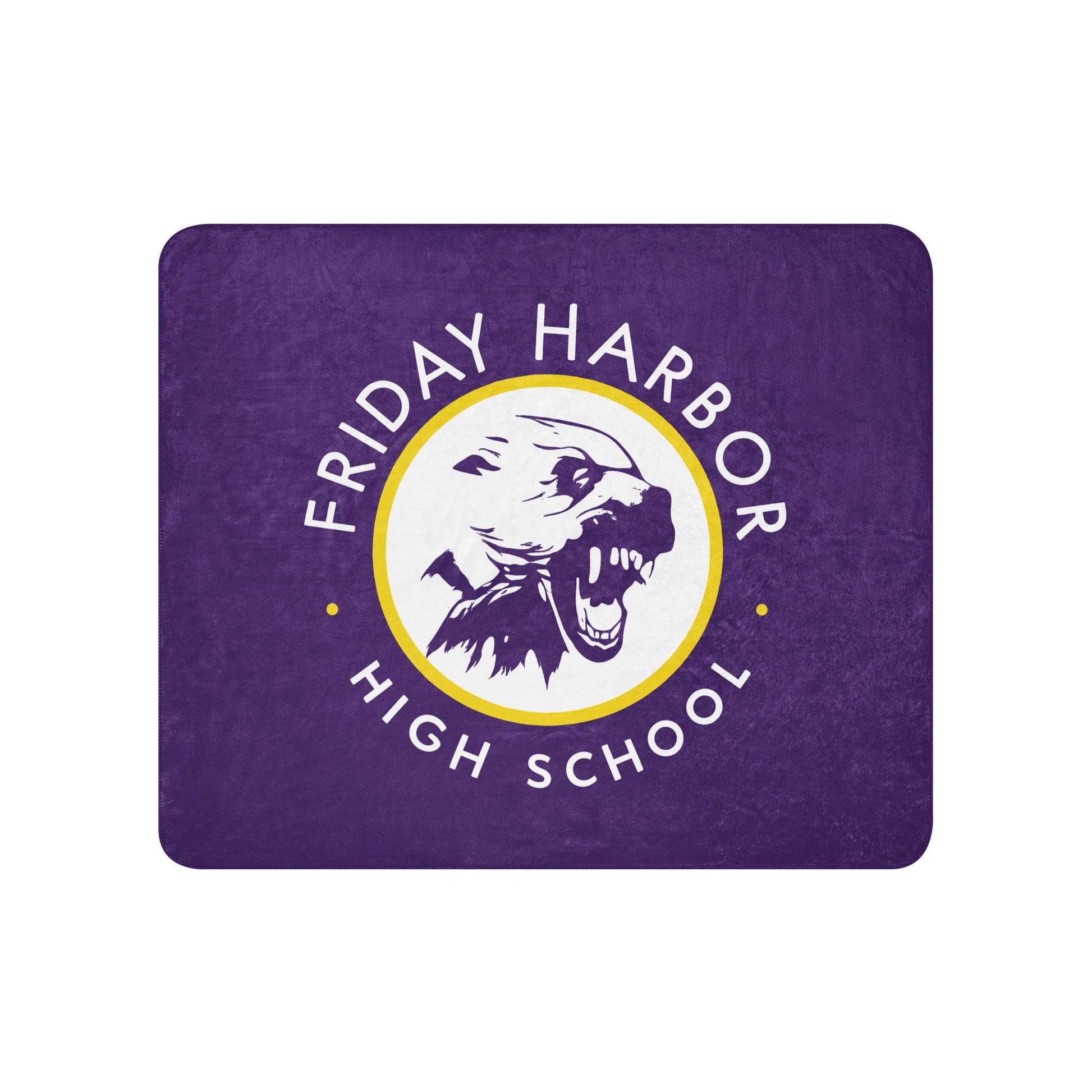 Sherpa Blanket | Friday Harbor Girls Basketball | Alt Logo