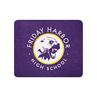 Sherpa Blanket | Friday Harbor Girls Basketball | Alt Logo
