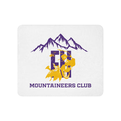 Sherpa Blanket | Friday Harbor High School Mountaineers Club | Mountaineers Logo