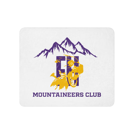 Sherpa Blanket | Friday Harbor High School Mountaineers Club | Mountaineers Logo