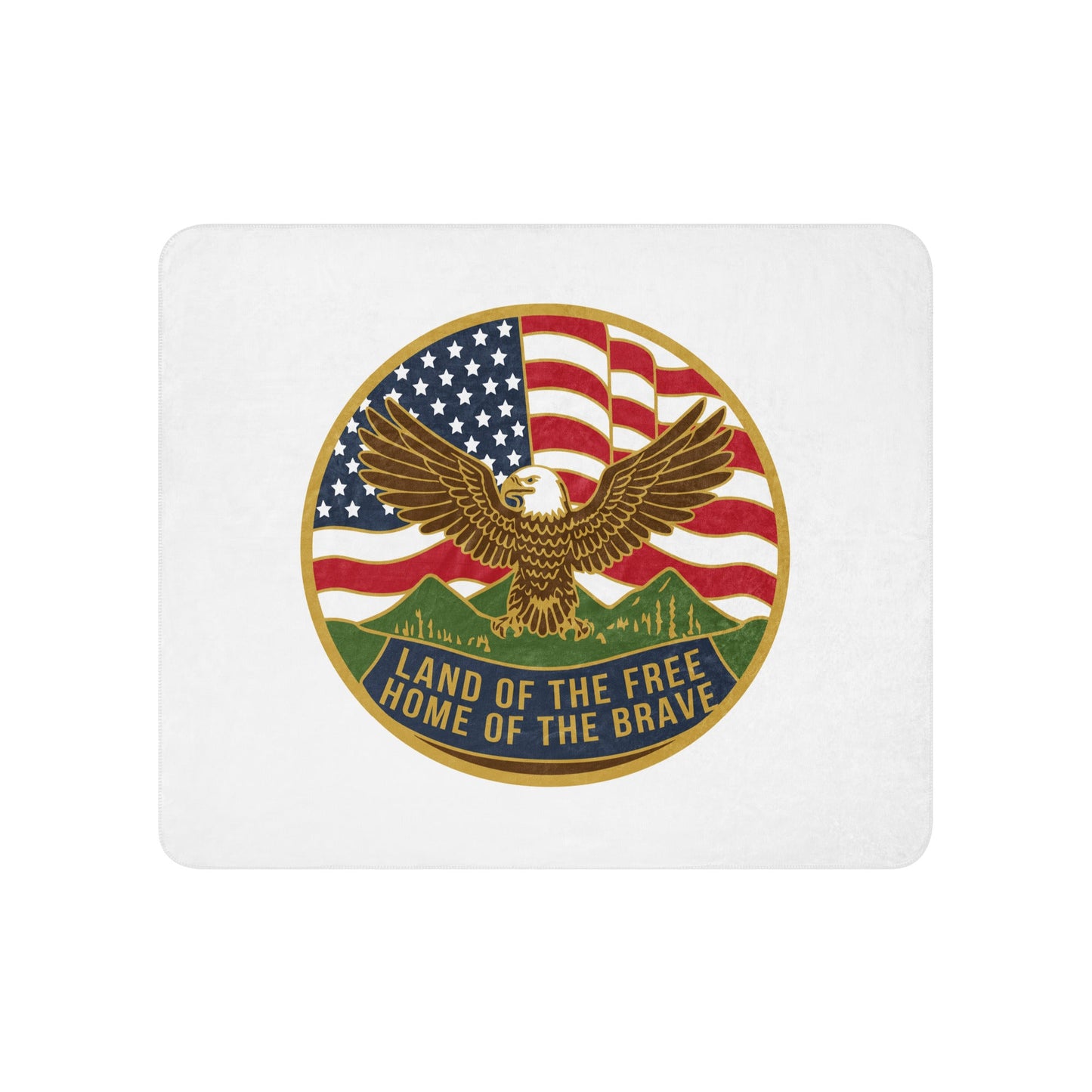 Sherpa Blanket | Georgia State Society Children of the American Revolution | Badge Logo