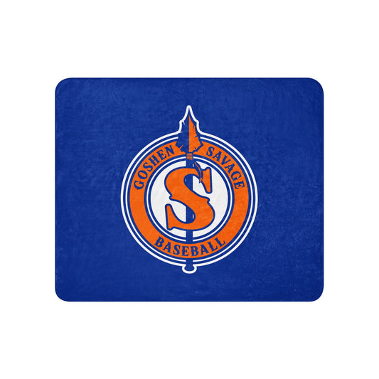 Sherpa Blanket | Goshen Savage Baseball | Badge Logo