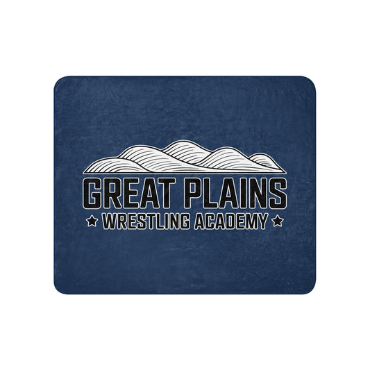 Sherpa Blanket | Great Plains Wrestling Academy | Crest Logo