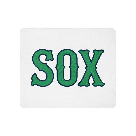 Sherpa Blanket | Greenville Sox | Emblem Logo