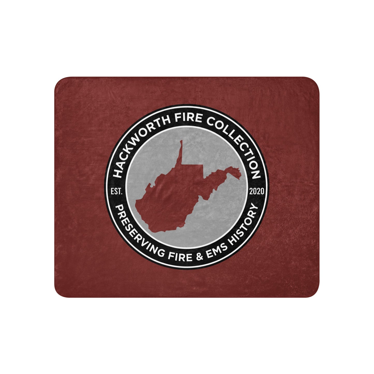 Sherpa Blanket | Hackworth Fire Collection | Badge Logo