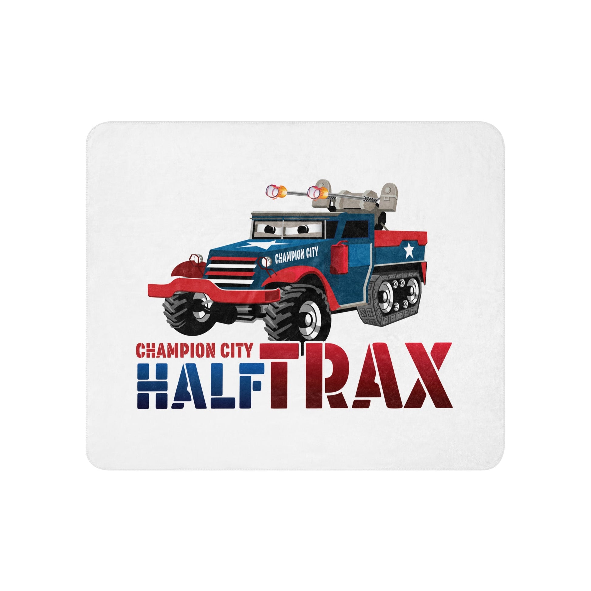 Sherpa Blanket | Half Trax Baseball | Mascot Logo