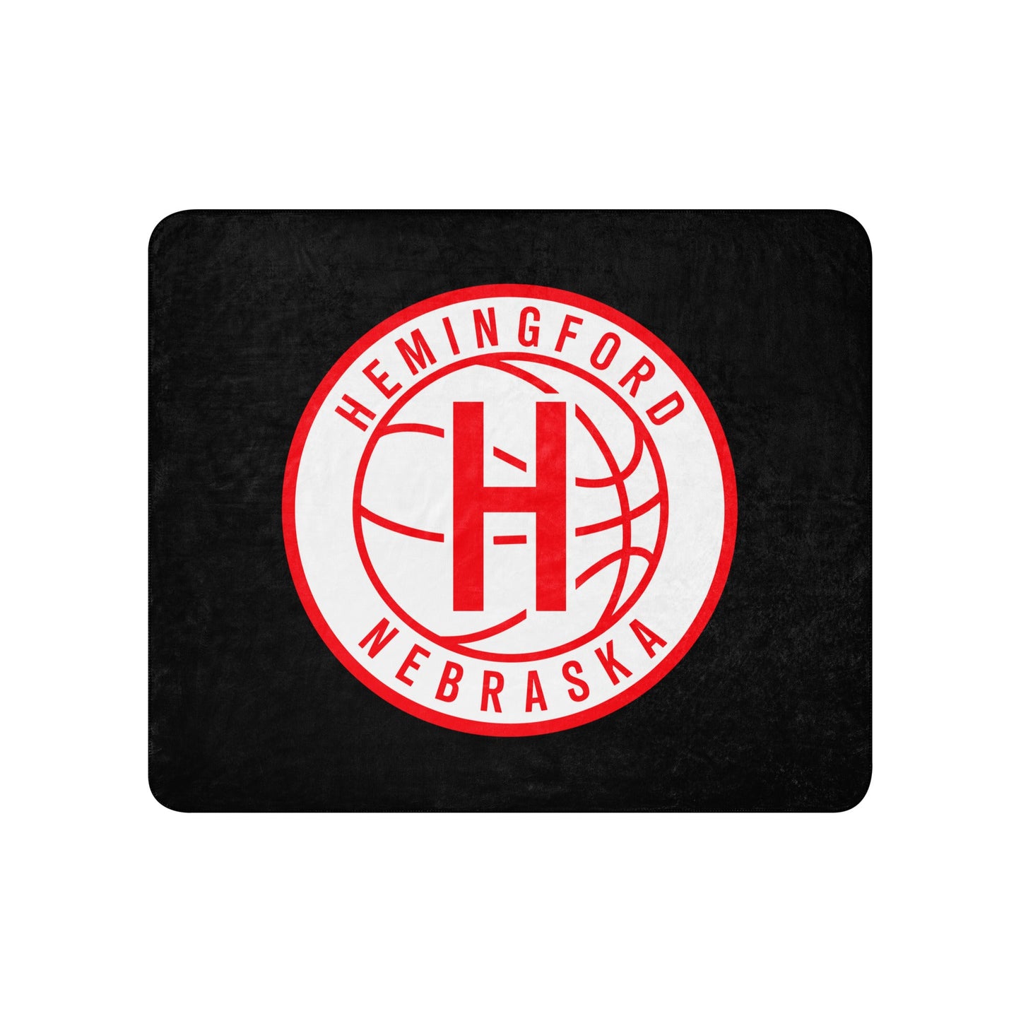Sherpa Blanket | Hemingford Bobcats | Alt Badge Logo