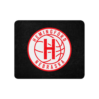 Sherpa Blanket | Hemingford Bobcats | Alt Badge Logo