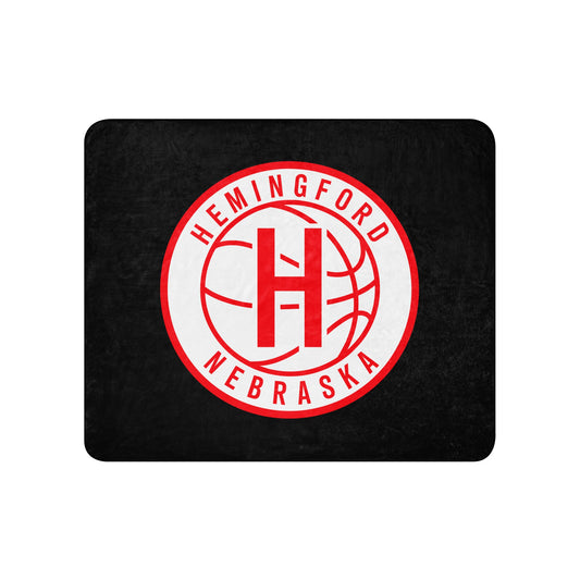 Sherpa Blanket | Hemingford Bobcats | Alt Badge Logo