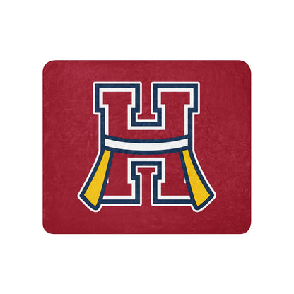 Sherpa Blanket | Hornell Flag Football | H Flags Logo