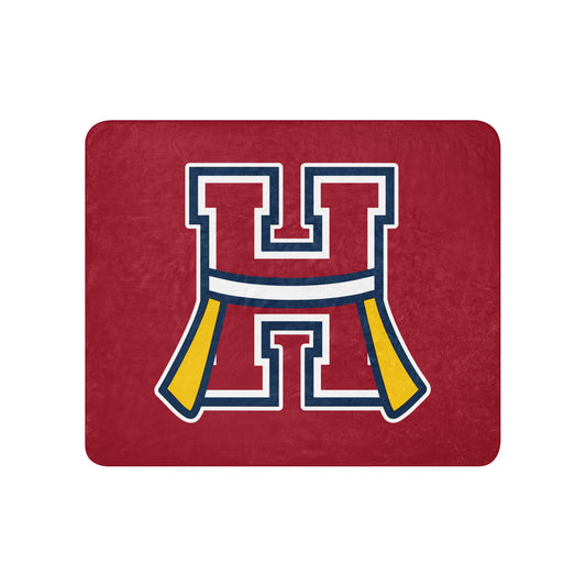 Sherpa Blanket | Hornell Flag Football | H Flags Logo