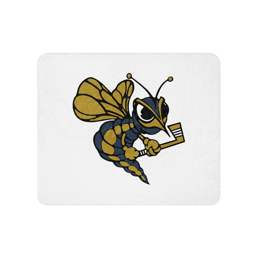 Sherpa Blanket | HORNETS | Mascot Logo