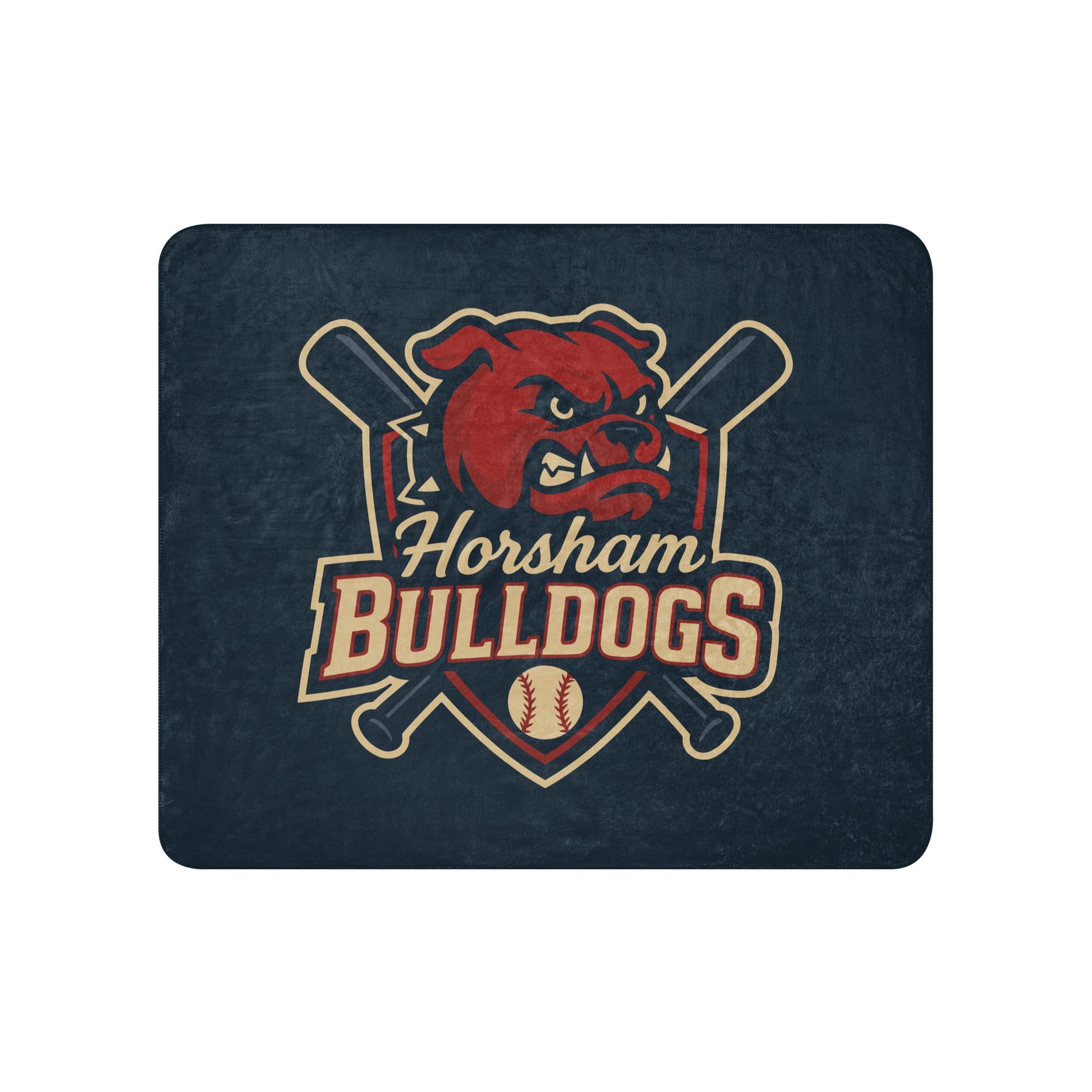 Sherpa Blanket | Horsham Travel Baseball | Bulldogs Logo