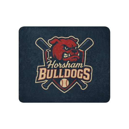 Sherpa Blanket | Horsham Travel Baseball | Bulldogs Logo