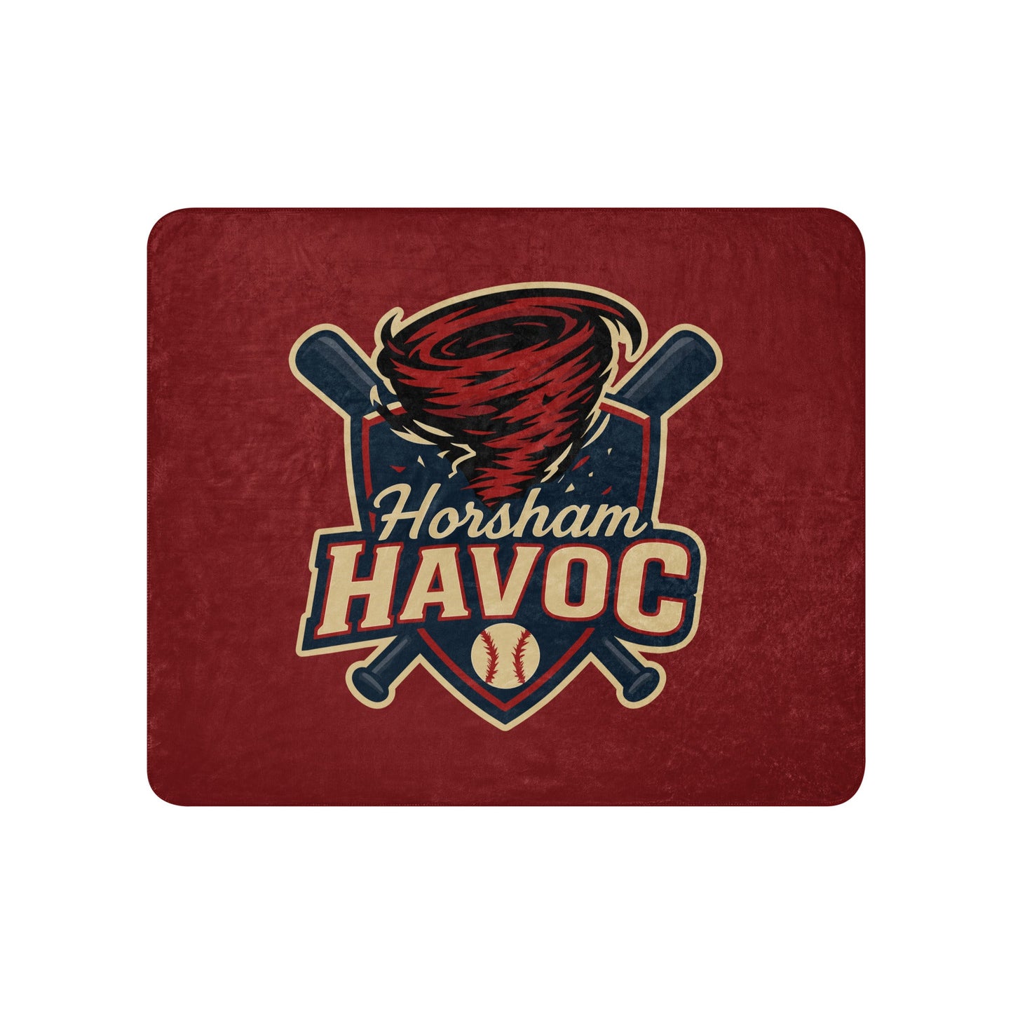 Sherpa Blanket | Horsham Travel Baseball | Havoc Logo