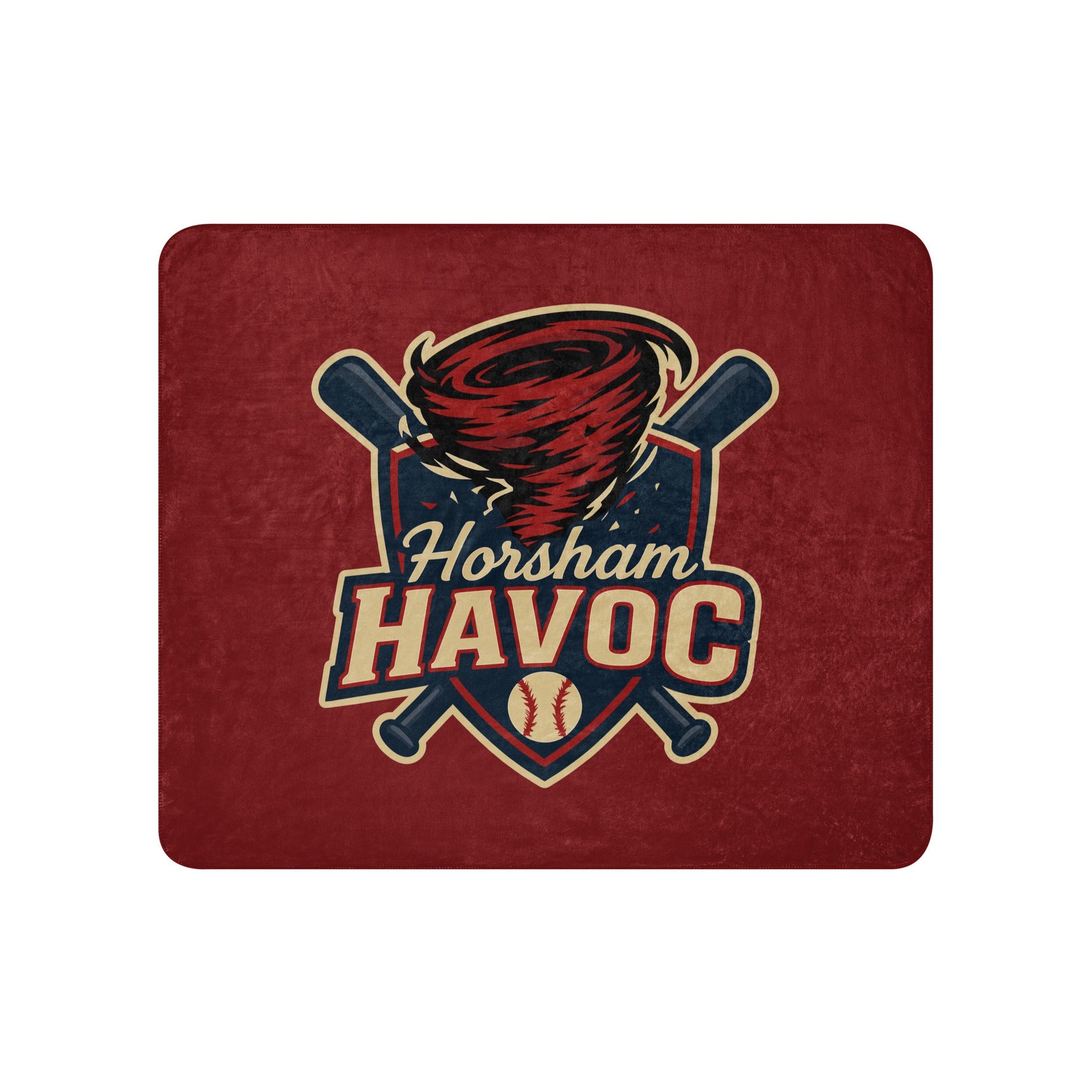 Sherpa Blanket | Horsham Travel Baseball | Havoc Logo