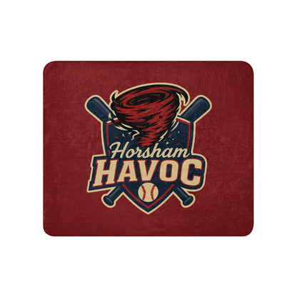 Sherpa Blanket | Horsham Travel Baseball | Havoc Logo