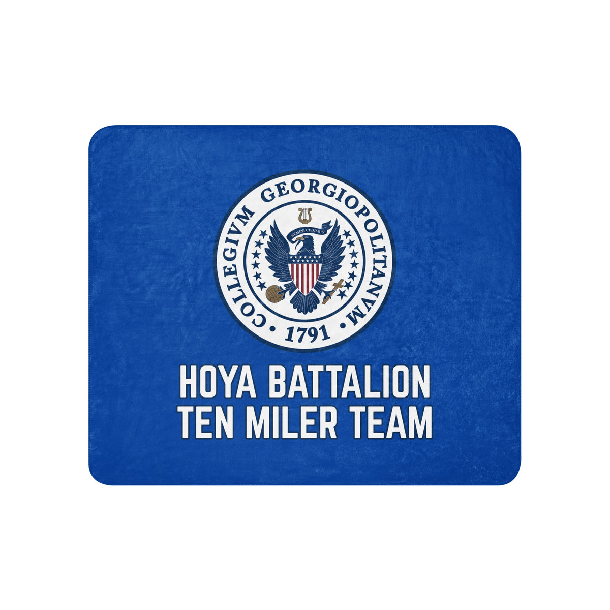 Sherpa Blanket | Hoya battalion Ten Miler | Badge Logo