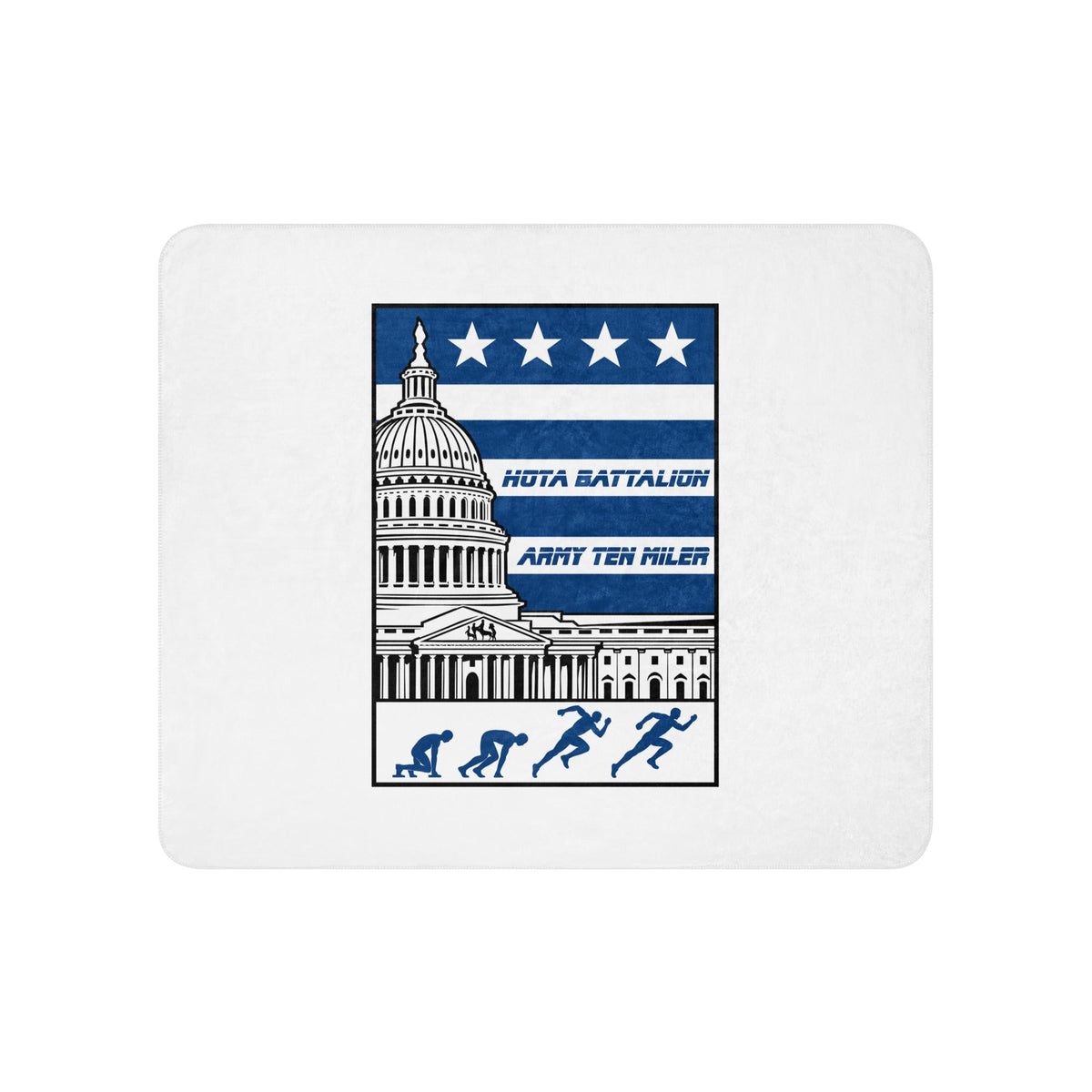 Sherpa Blanket | Hoya battalion Ten Miler | Emblem Logo