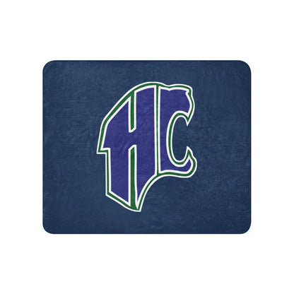 Sherpa Blanket | Hungary Creek Cougar | Emblem Logo
