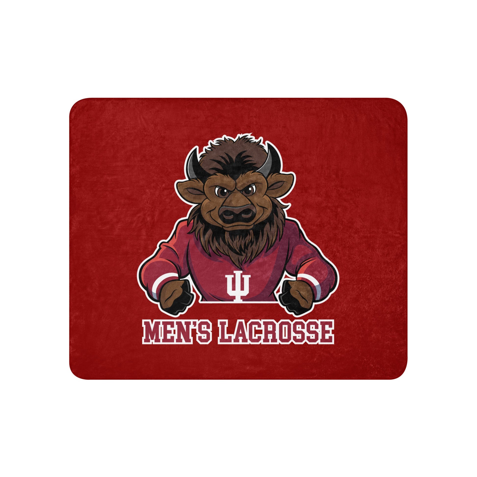 Sherpa Blanket | Indiana University Lacrosse | Mascot Logo