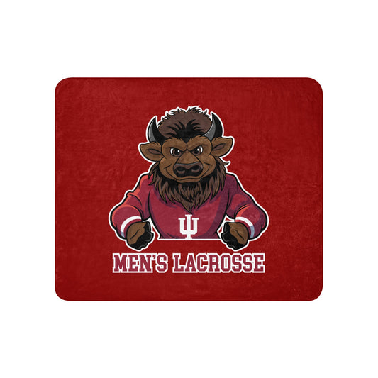 Sherpa Blanket | Indiana University Lacrosse | Mascot Logo