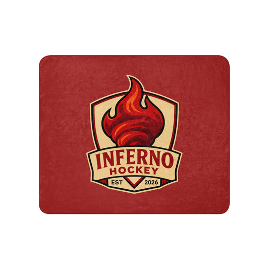 Sherpa Blanket | Inferno Hockey | Crest Logo